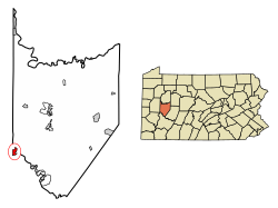 Armstrong County Pennsylvania Incorporated and Unincorporated areas Freeport Highlighted